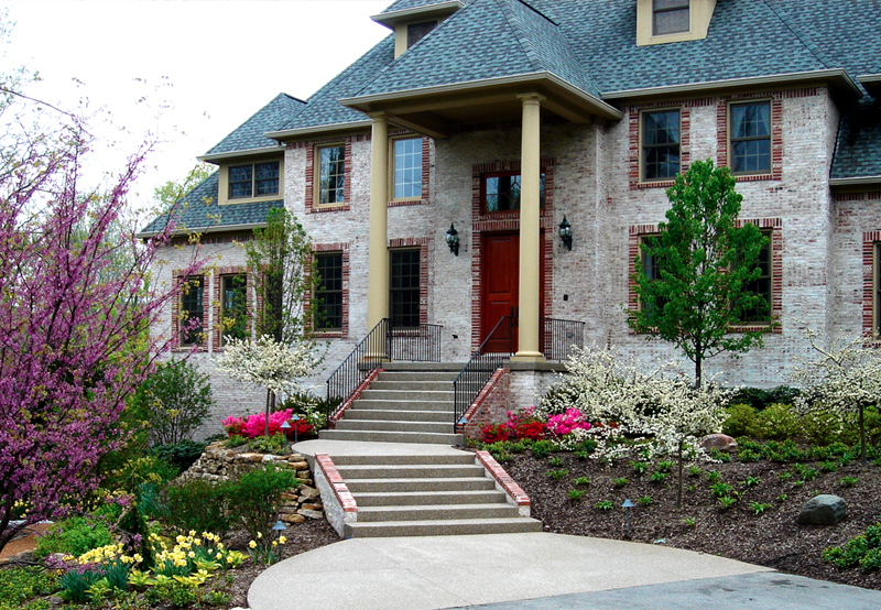 Flower Bed Front Entry